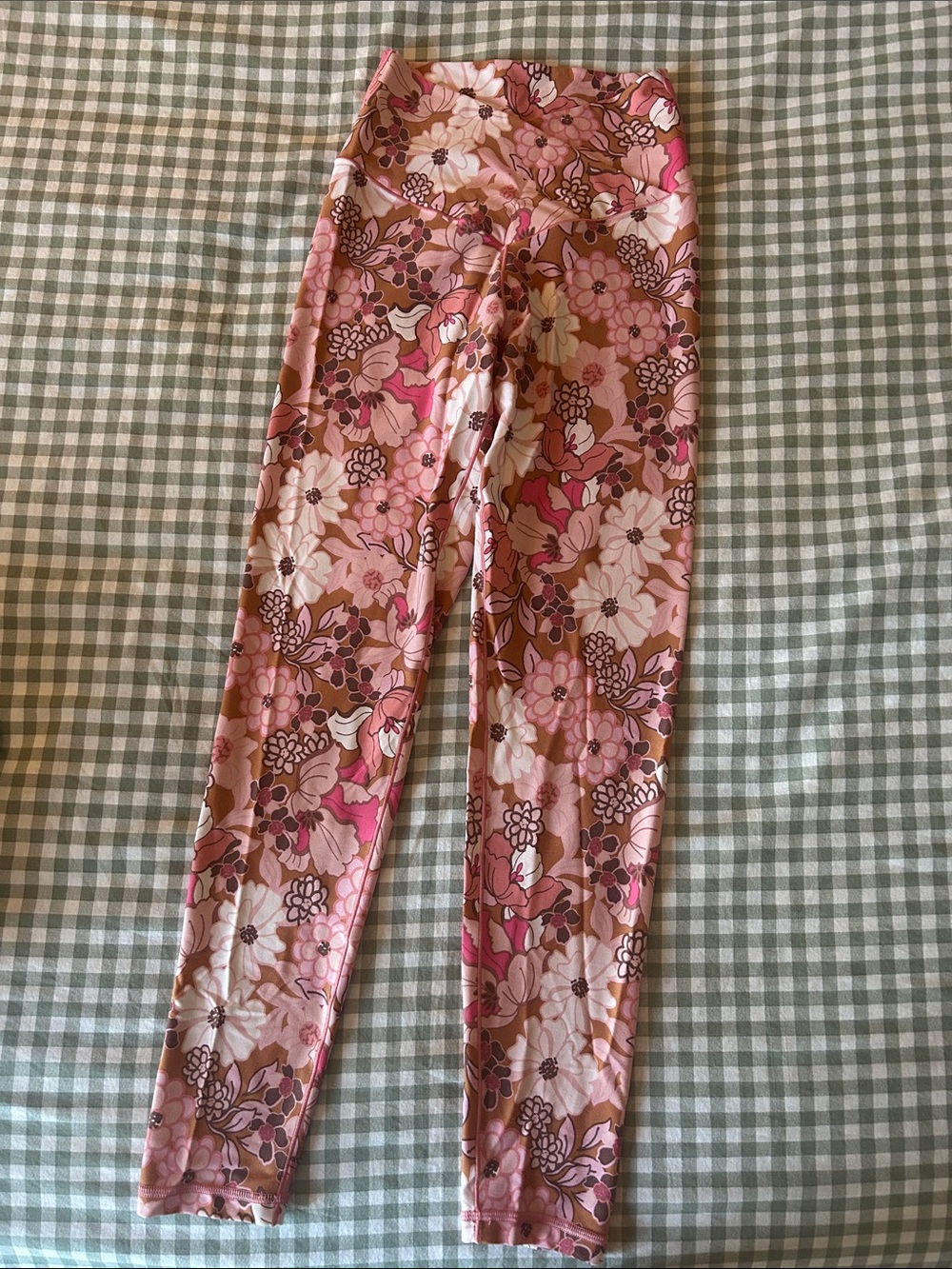 aerie Pink Floral Print Leggings - cherry blossom